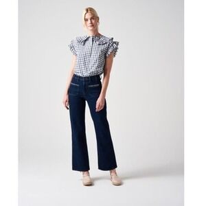 Seventy + Mochi Mabel Jean Patch Pocket in Dark Vintage Size 32 Regular NWOT